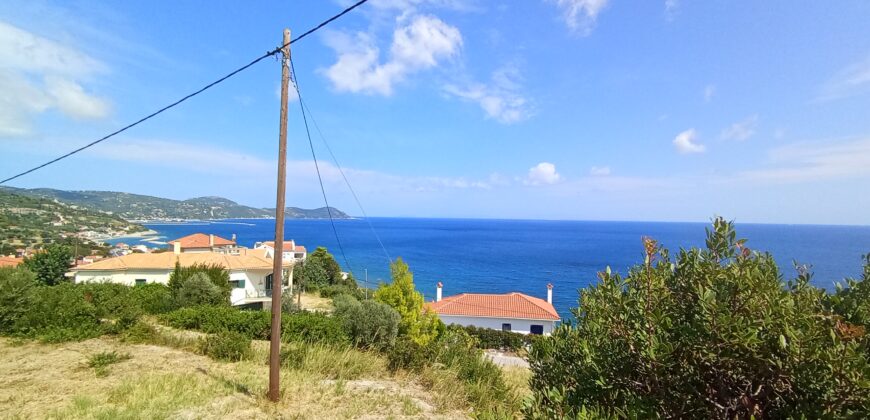 Πλατάνα-Πωλείται οικόπεδο 741,53 τ.μ. με απεριόριστη θέα στο Αιγαίο